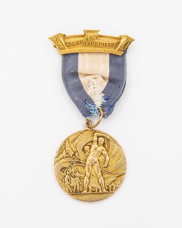 Lot #387 Stockholm Olympics 1912 Gold Qualifying Winners Medal - Image 1