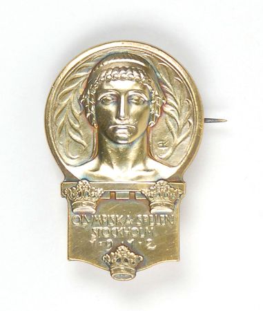 Lot #386 Stockholm Olympics 1912 Competitor’s Pins - Image 1