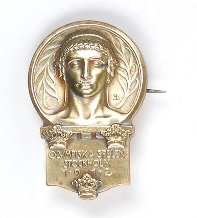 Lot #386 Stockholm Olympics 1912 Competitor’s Pins - Image 2
