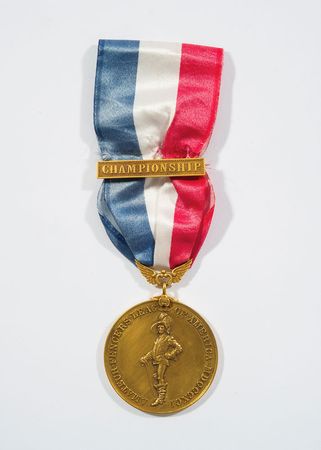 Lot #383 Olympian George H. Breed AAU 1911 Fencing Medal - Image 1