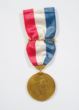 Lot #383 Olympian George H. Breed AAU 1911 Fencing Medal - Image 2