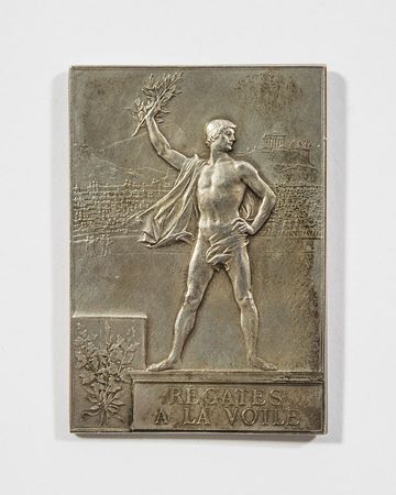 Lot #366 Paris Olympics 1900 Silvered Bronze Winners Medal - Image 1