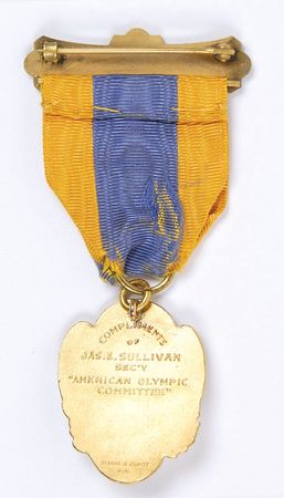 Lot #377 Athens Olympics 1906 US Committee Badge - Image 2
