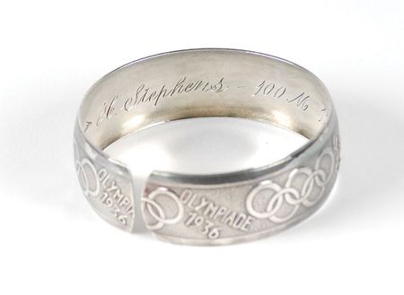 Lot #423 Berlin Olympics 1936 Silver Bracelet - Image 2