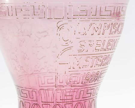 Lot #412 Amsterdam Olympics 1928 Lavender Glass - Image 2