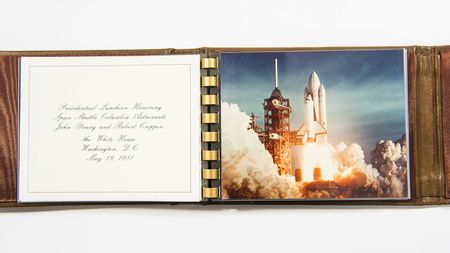 Lot #300 Ronald Reagan Space Shuttle Photo Album - Image 3