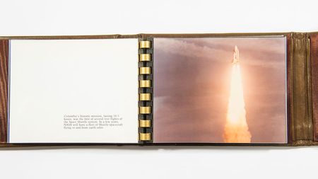 Lot #300 Ronald Reagan Space Shuttle Photo Album - Image 4