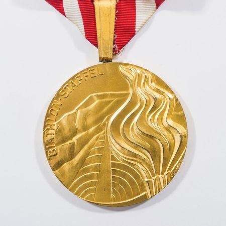 Lot #443 Innsbruck Olympics 1976 Gold Winners Medal - Image 2