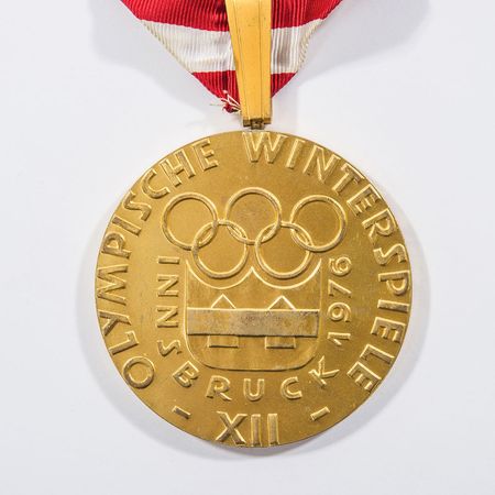 Lot #443 Innsbruck Olympics 1976 Gold Winners Medal - Image 3