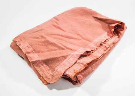 Lot #133 Franklin D. Roosevelt White House Queen?s Room Rose Wool Blanket - Image 1