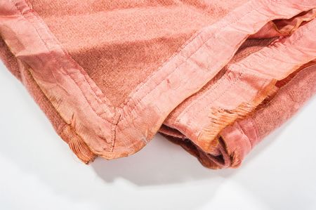 Lot #133 Franklin D. Roosevelt White House Queen?s Room Rose Wool Blanket - Image 2