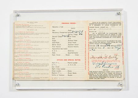 Lot #356 Gus Grissom’s Boy Scout Card - Image 3