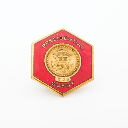 Lot #296 Ronald Reagan Secret Service ID Badge - Image 1
