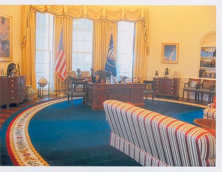 Lot #319 Bill Clinton Oval Office Sofa Fabric - Image 3