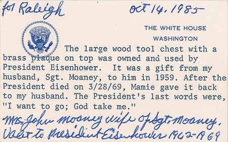Lot #2023 Dwight D. Eisenhower’s Tool Chest - Image 12