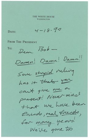 Lot #311 George Bush Autographed Letter Signed - Image 1