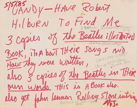Lot #361 Michael Jackson Autographed Note Signed - Image 1