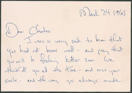 Lot #224 Jacqueline Kennedy Autographed Letter Signed - Image 1