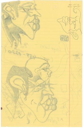 Lot #359 Michael Jackson Signed Sketch - Image 2
