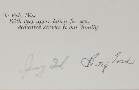 Lot #270 Gerald and Betty Ford Signed Photograph - Image 2