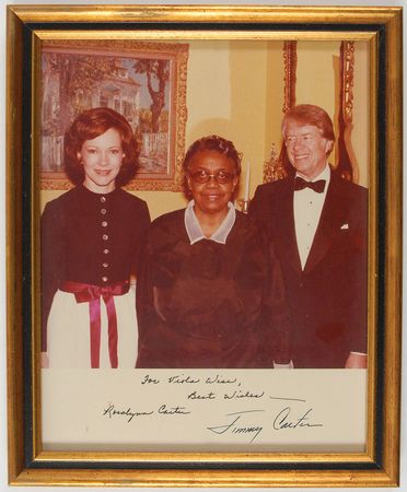 Lot #275 Jimmy and Rosalynn Carter Signed Photograph - Image 1