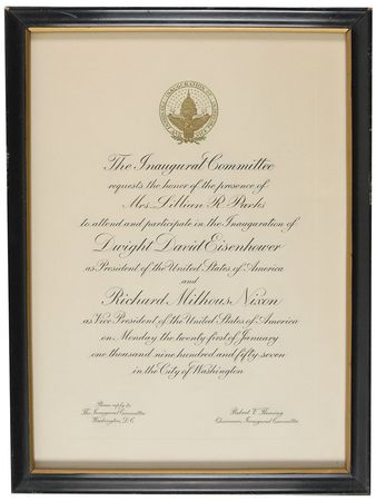 Lot #169 Harry S. Truman and Dwight D.Eisenhower Inauguration Invitations - Image 2
