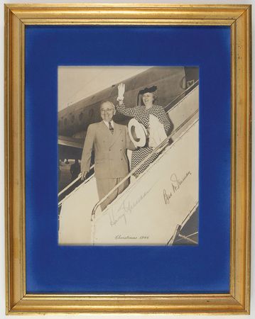 Lot #149 Harry and Bess Truman Signed Photograph - Image 1
