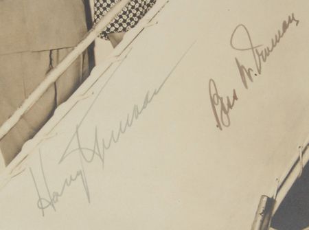 Lot #149 Harry and Bess Truman Signed Photograph - Image 3