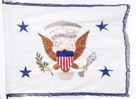 Lot #302 George Bush’s Vice Presidential Flag - Image 1