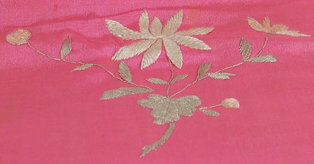 Lot #55 Grace Coolidge?s Handmade Rose Chiffon Stole - Image 2