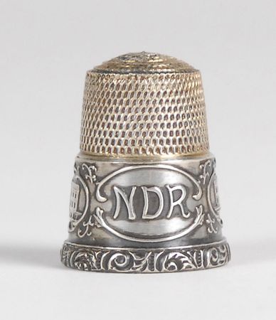 Lot #301 Nancy Reagan Silver Thimble - Image 1