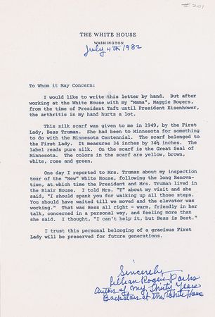 Lot #168 Bess Truman Collection of Seven Items - Image 3