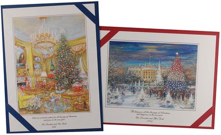 Lot #317 George Bush White House Staff Christmas Gift Prints - Image 1