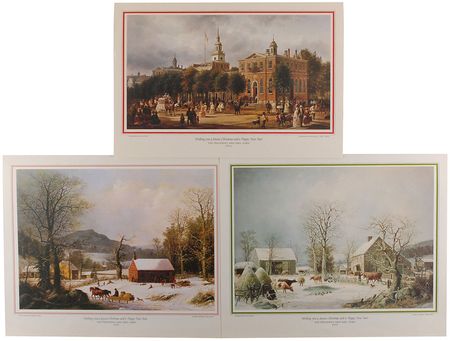 Lot #274 Gerald Ford White House Staff Christmas Gift Prints - Image 1