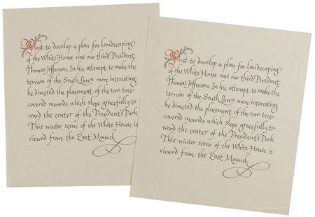 Lot #241 Lyndon B. Johnson White House Staff Christmas Gift Prints - Image 3