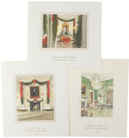 Lot #285 Ronald Reagan White House Christmas Gift Prints - Image 1