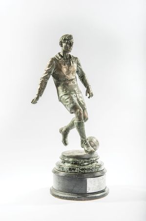 Lot #404 John Farrell Soccer Statue - Image 1