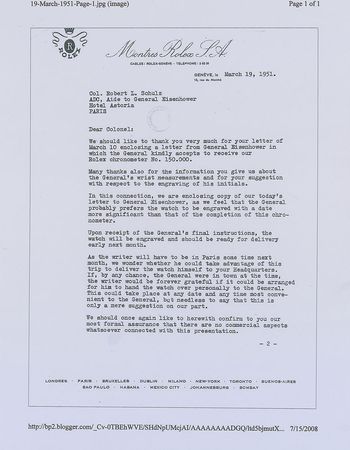 Lot #177 Dwight D. Eisenhower?s Rolex Watch - Image 28