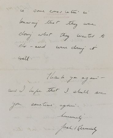 Lot #1043 John F. Kennedy PT-109 Letters - Image 2