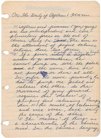 Lot #1070 Bruce Lee Autograph Manuscript - Image 1
