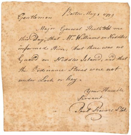 Lot #1009 Paul Revere Autograph Letter Signed - Image 2