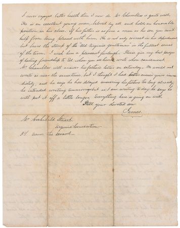 Lot #1022 J. E. B. Stuart Autograph Letter Signed - Image 2