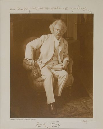 Lot #1033 Samuel L. Clemens Signed Photograph - Image 2