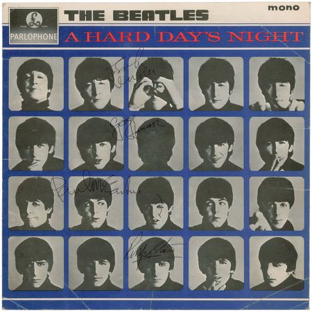 Lot #1071 Beatles Hard Day’s Night Signed Album - Image 1