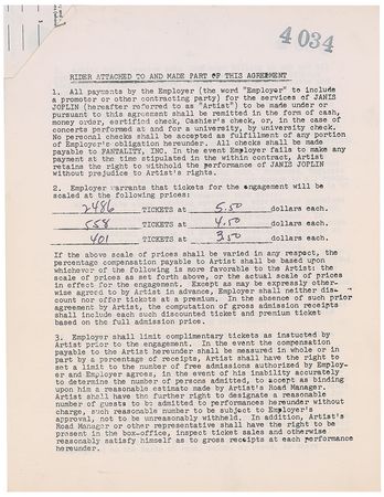 Lot #1074 Janis Joplin Signed Document - Image 4