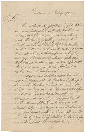 Lot #1017 Horatio Nelson Letter Signed