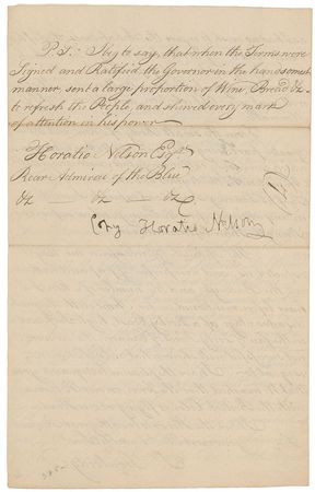 Lot #1017 Horatio Nelson Letter Signed - Image 4