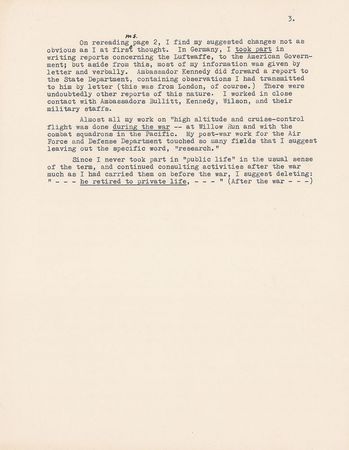 Lot #1048 Charles Lindbergh Typed Letter Signed - Image 3