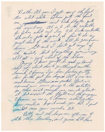 Lot #1050 Gus Grissom Autograph Letter Signed - Image 2