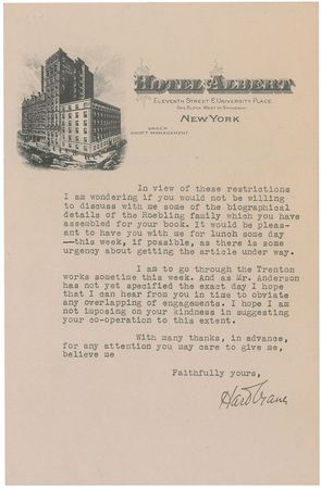 Lot #1059 Hart Crane Typed Letter Signed - Image 2